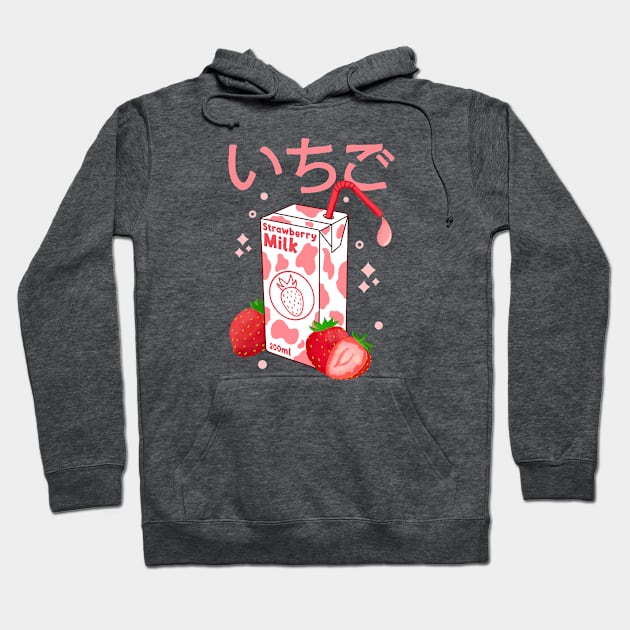 Kawaii Strawberry Milk Hoodie by Kimprut